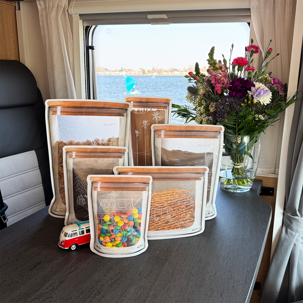 MyZip Tassen | Enkele sets - Camping Editie