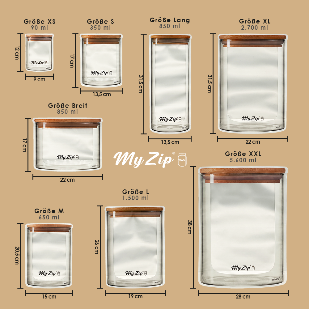 MyZip-zakjes (2e generatie) individuele sets