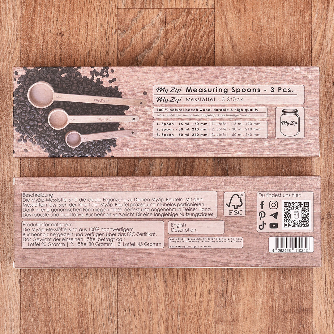 MyZip - Maatlepels (set van 3)