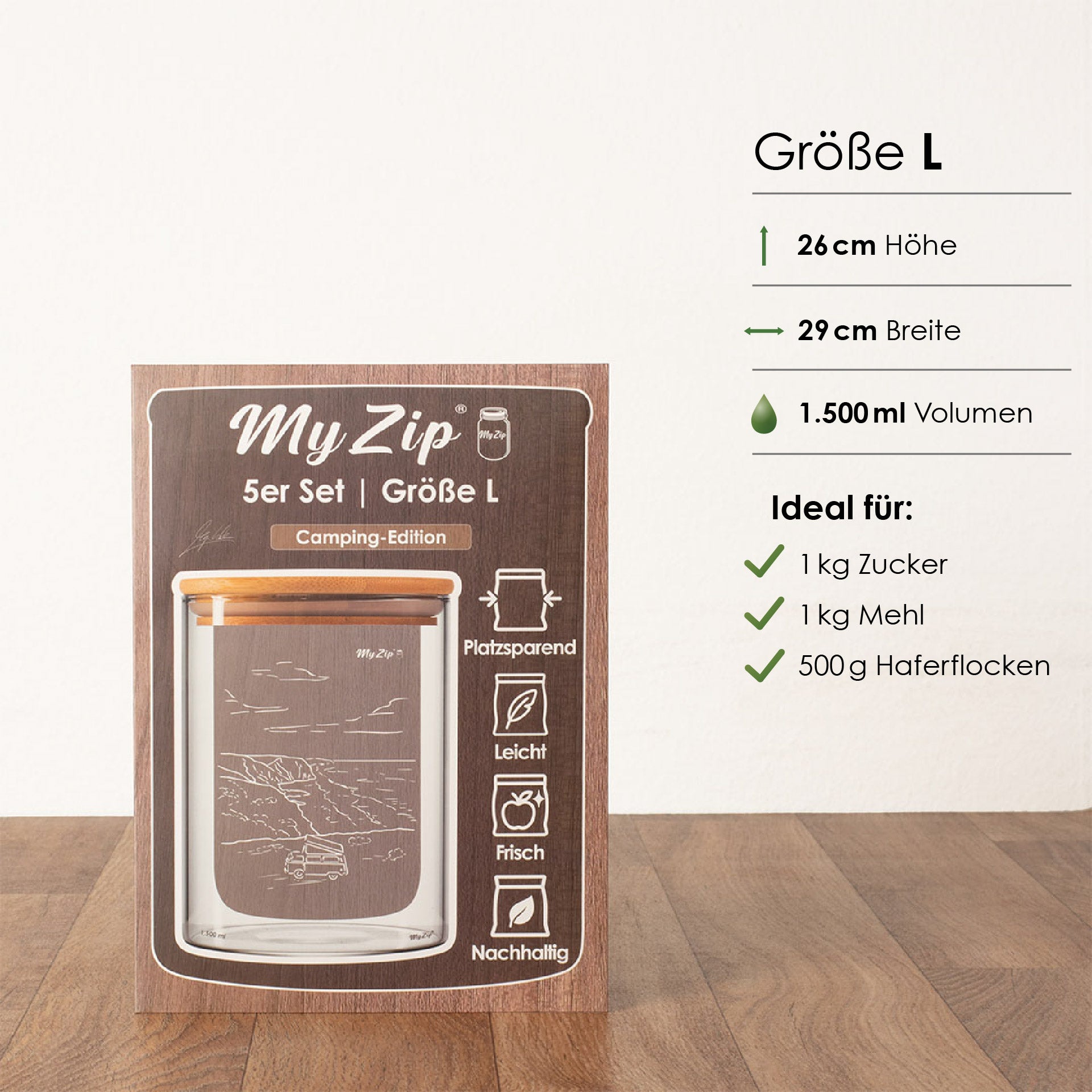 MyZip-Beutel | Limitierte Camping Edition | Einzel-Sets