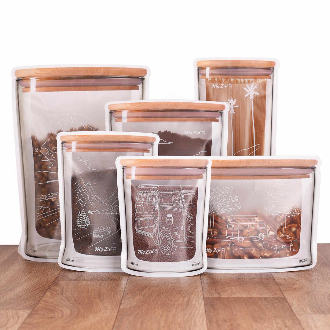 MyZip Tassen | Enkele sets - Camping Editie